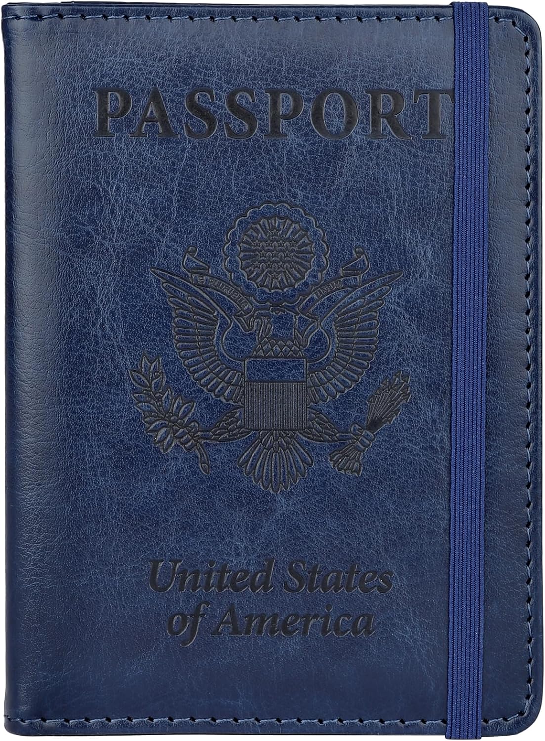 Passport Holder for Travel,Leather Passport Holder RFID Blocking Passport Cover Wallet Passport Case with Pen Holder Passport Holders for Travel Women Men Family Travels Must Haves Essential,Navy Blue Passport Holder for Travel,Leather Passport Holder RFID Blocking Passport Cover Wallet Passport Case with Pen Holder Passport Holders for Travel Women Men Family Travels Must Haves Essential,Navy Blue