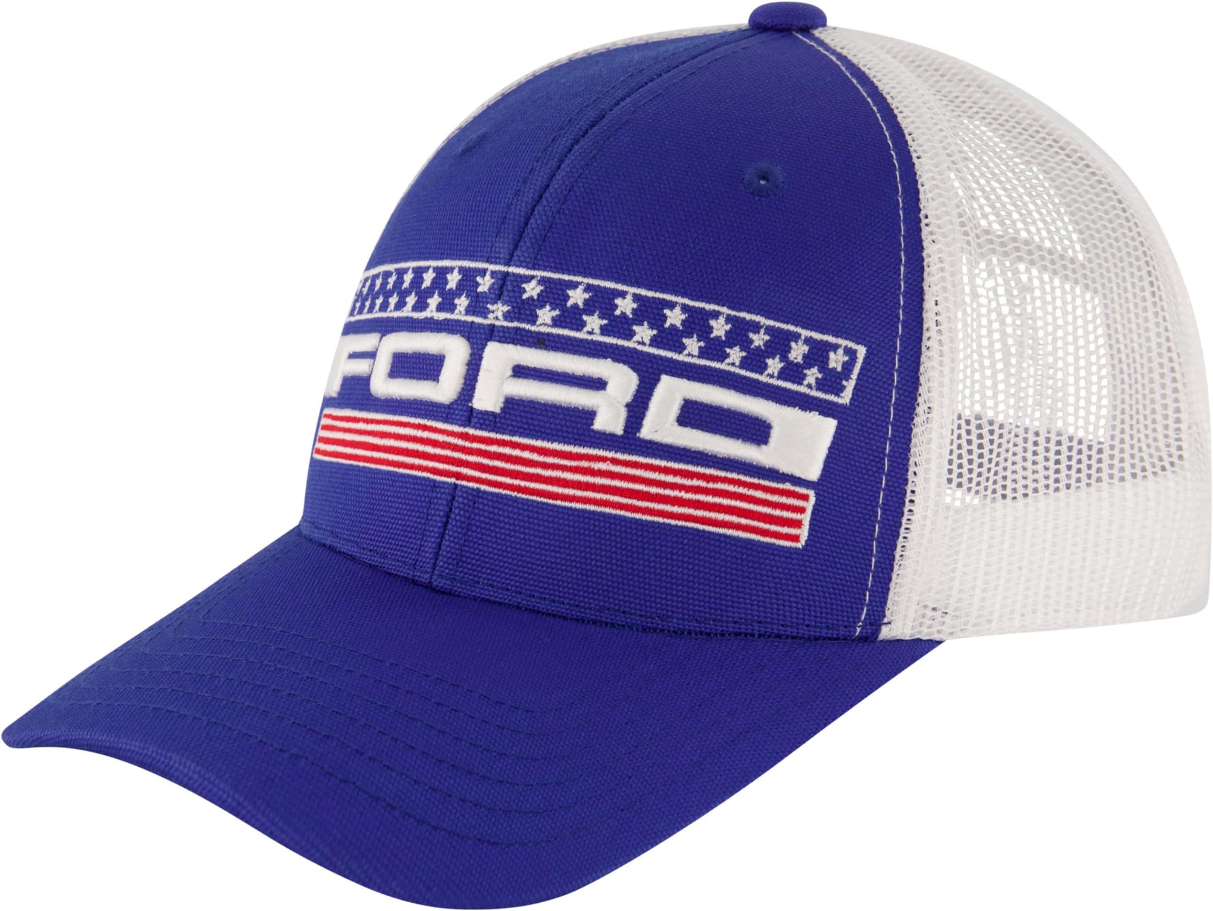 Concept One unisex-adult Ford Truck Hat, Logo Mesh Adjustable Snapback Baseball Cap With Curved Brim Baseball Cap