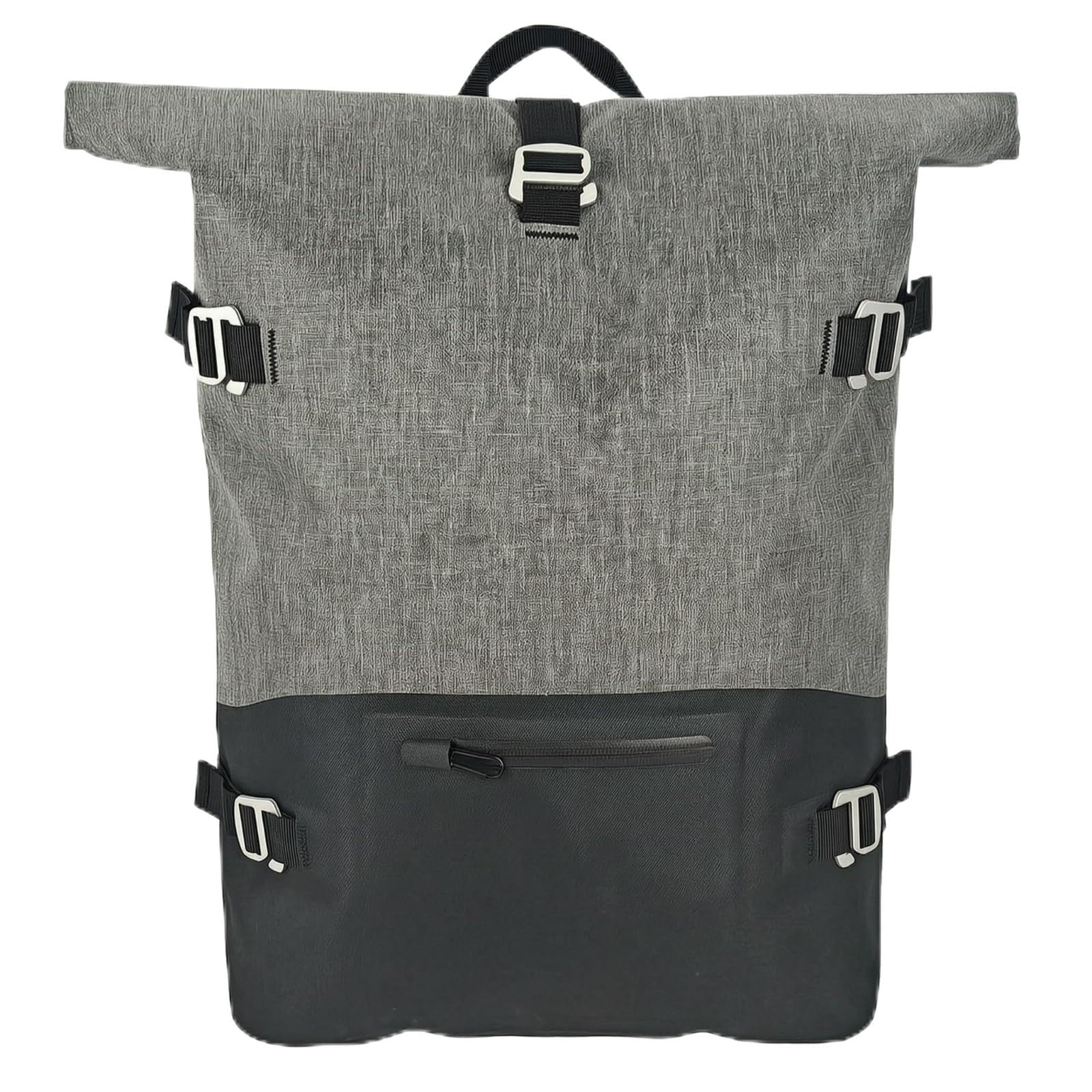 Wasserdichter Rucksack Rolltop Rucksack Tagesrucksack Outdoor Rucksack mit Anpassbarer Rollhöhe Und TPU Beschichtung Breiter Griff Oben Und Reißverschlussfach für Pendeln Reisen Alltag Bahn