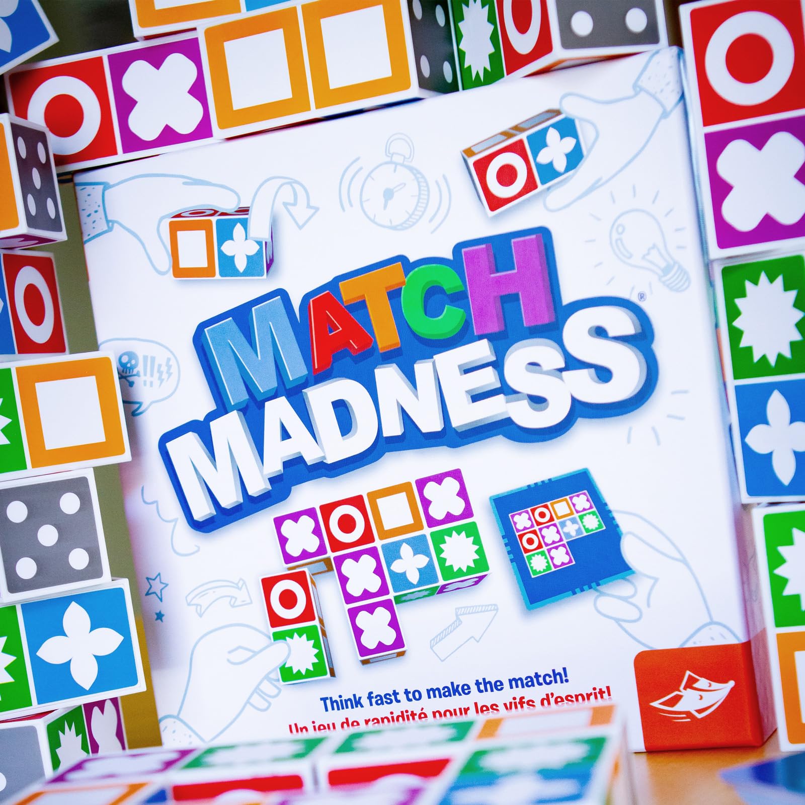 SD GAMES - Juego de Mesa Match Madness, Edad 7+, Juego de Velocidad y Percepción