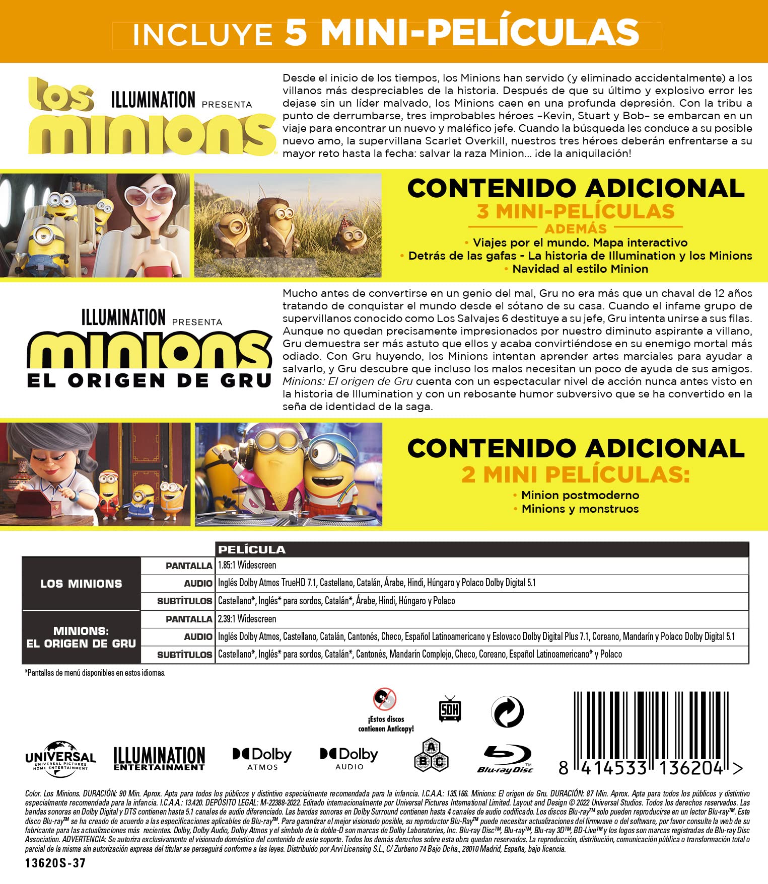Minions Pack 1-2 (Blu-ray)