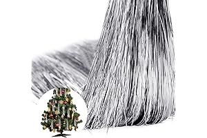 MTLEE Christmas Tree Tinsel Strands - A Dazzling Festive Garland for All Your Celebrations