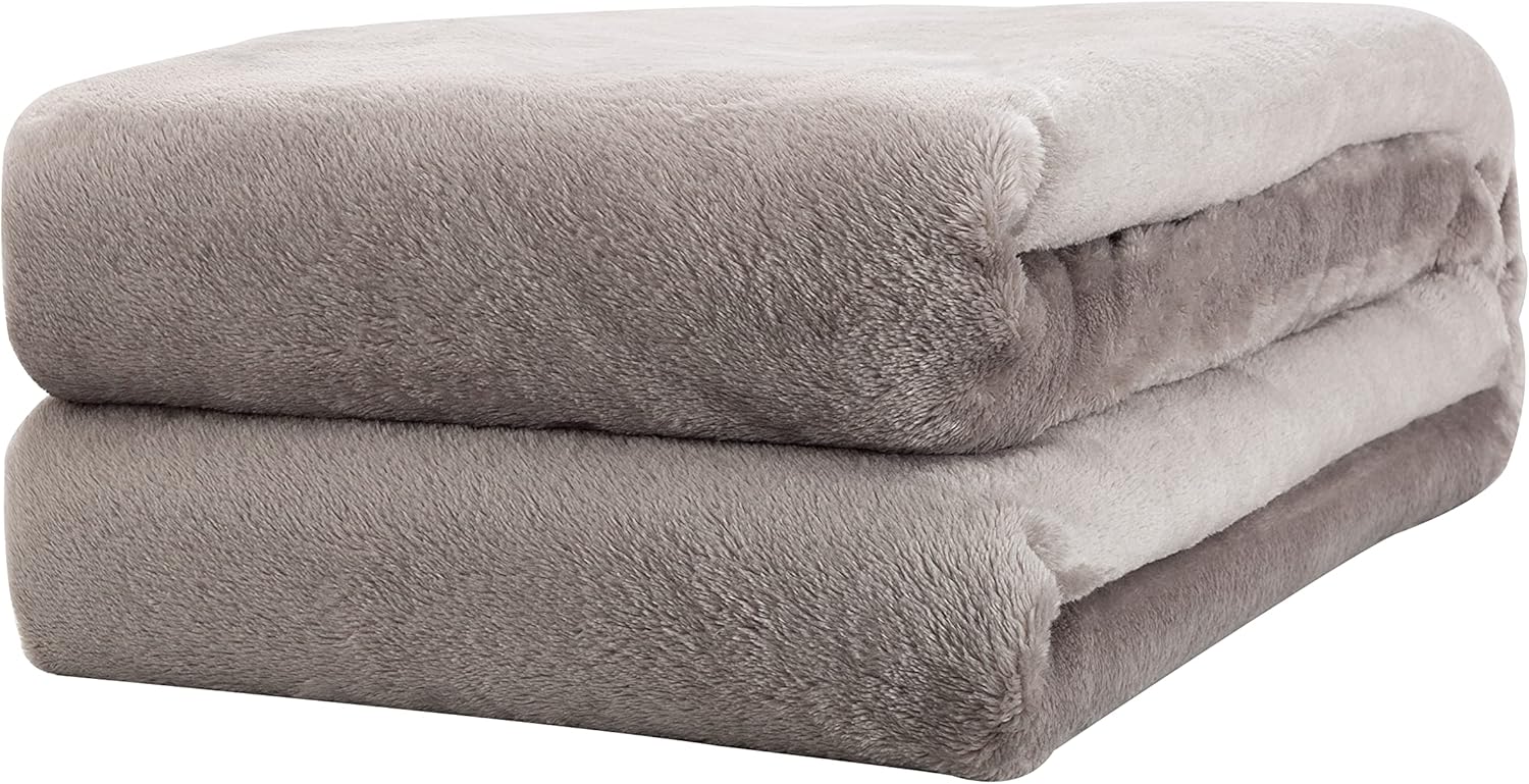 7-Dreamland Fleece Blanket Queen Size Super Soft Fuzzy Warm Lightweight Blankets for Sofa Couch, Bed Camping Travel 90x90 Inches, Navy : Home & Kitchen