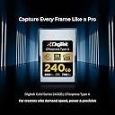 Digitek (DCFA 240GB Gold Series) CFexpress Type A Memory Card – 800MB/s Read, 700MB/s Write, 8K Ultra HD Support, Nytro Boost, Perfect Frame, 5-Year Warranty, for High Speed 8K Videography gallery image