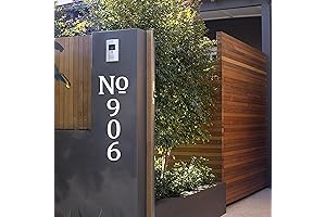 Modern House Numbers for Outside, 12 Inch Custom Address Plaques
