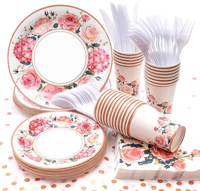 paper plates cups napkins
