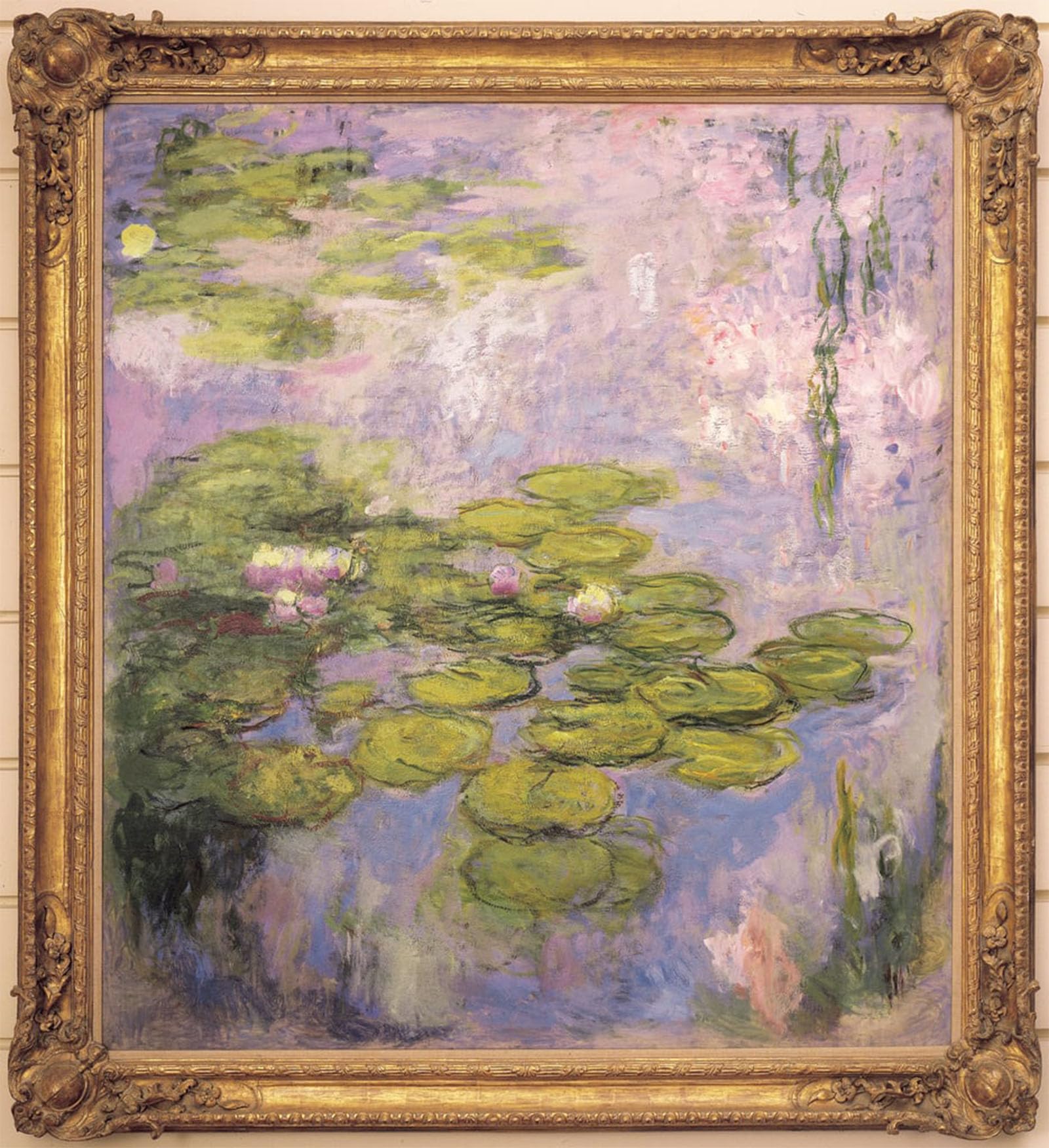 SERENDIPITP Abstract Painting Mural Print Picture Wall Decor Painting Nymphéas by Claude Monet Vintage Wall Artwork for Home Decor 60x90cm