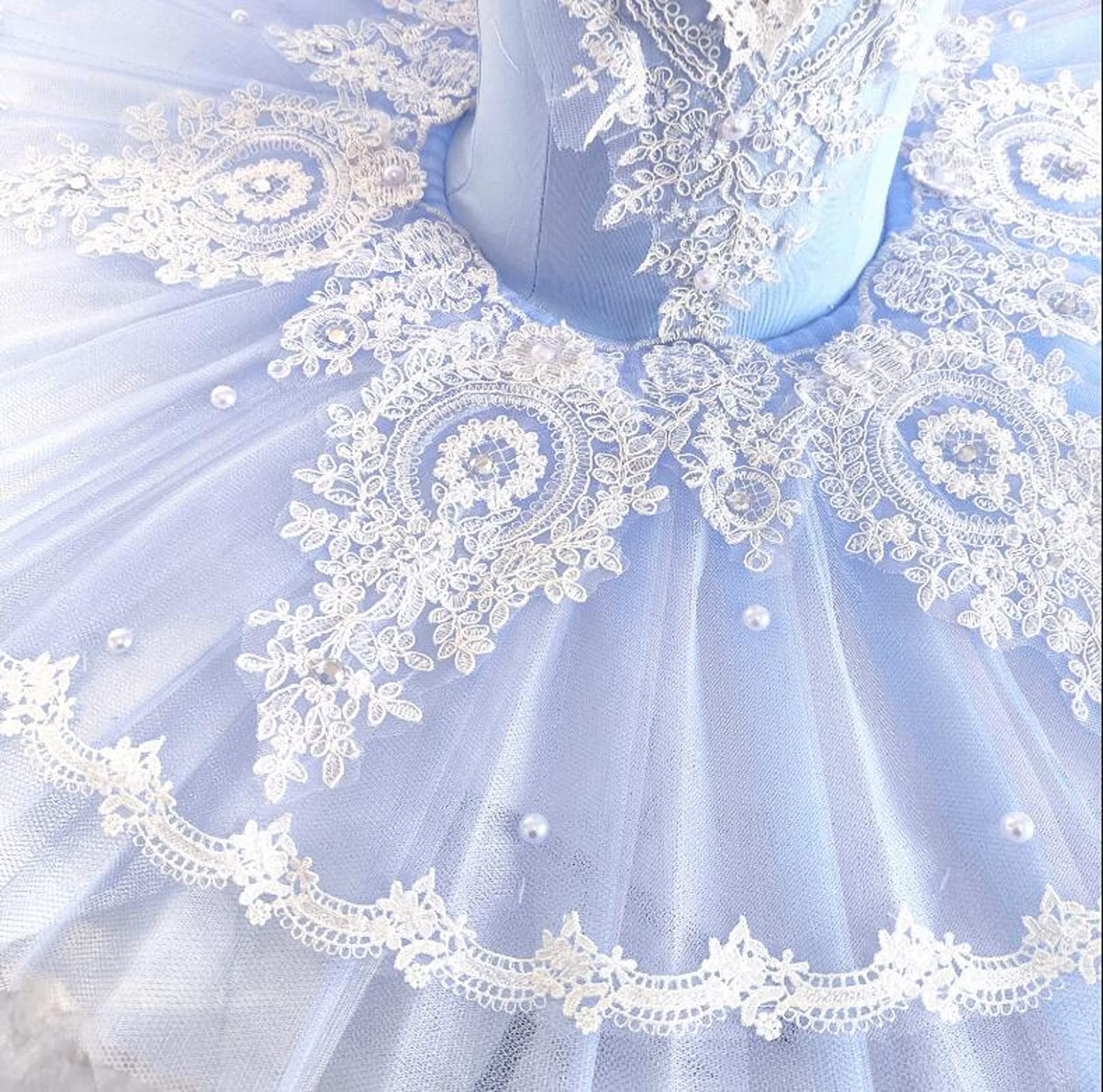 Gonna tutù da Balletto per Bambina Costume da Ballo per Bambina Il Lago dei Cigni Costumi di Danza del Ventre Abiti da Festa per Spettacoli Teatrali Abiti da Ballo per Esercitarsi (A1347)