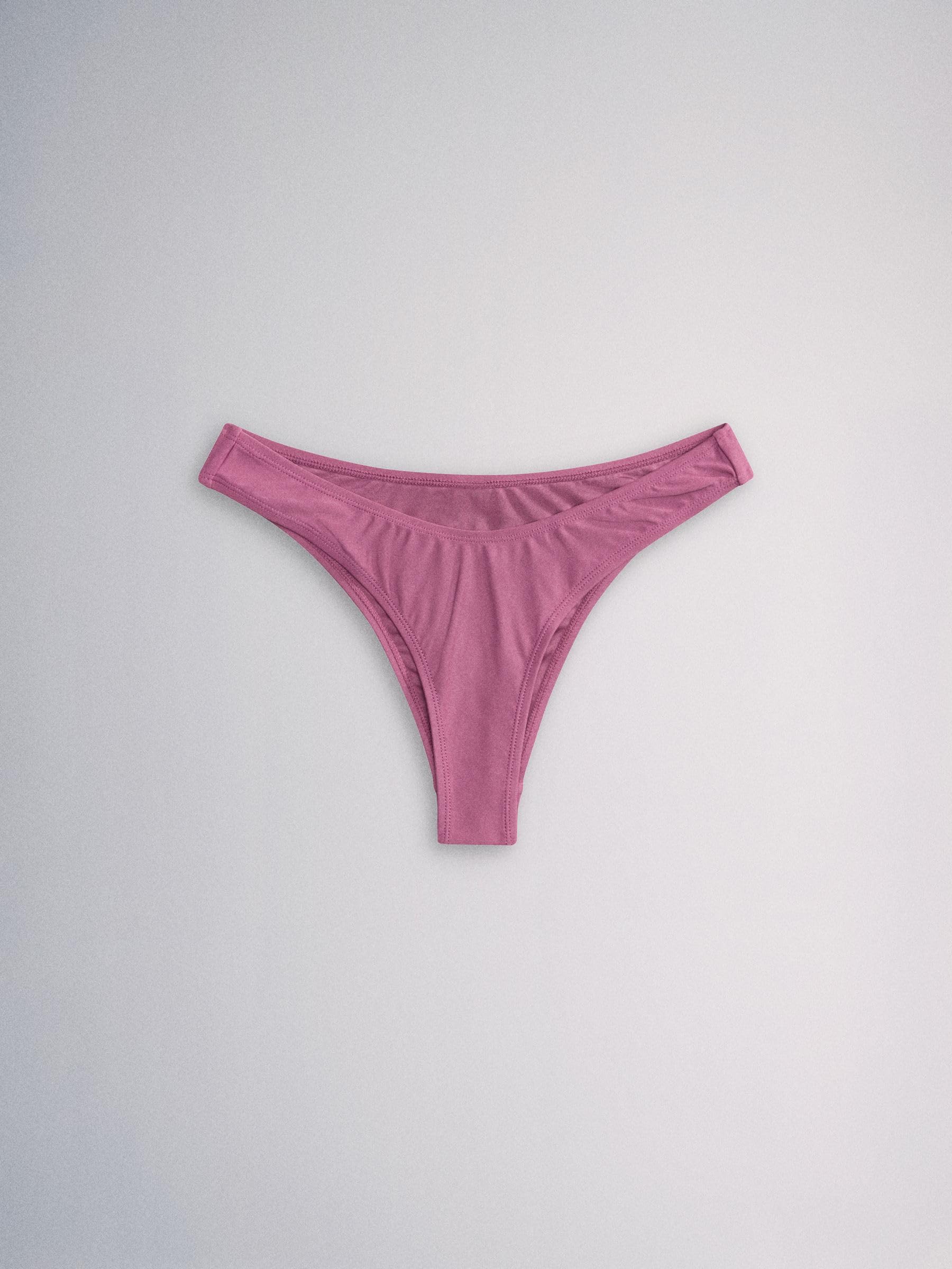 THE SET Femme Bas de Bikini échancré, Lot de 3 | Taille mi-haute