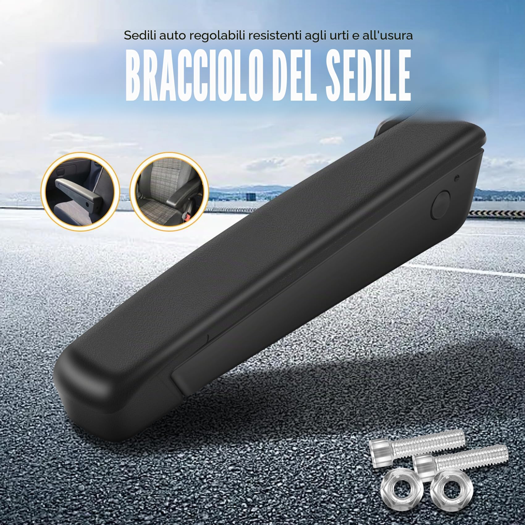 Auto Universale Regolabile Seggiolino Auto Bracciolo per RV Auto Parti Sinistra
