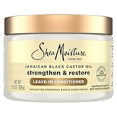 SheaMoisture Jamaican Black Castor Oil Strengthen & Restore Leave-In Conditioner, 11.5 Ounce