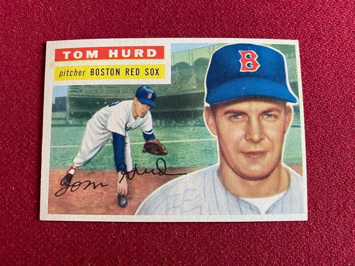 1956, Tom Hurd, Topps Trading Card (#256) Scarce/Vintage (High Grade) - Slabbed Baseball Cards