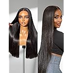 LUVME HAIR All-Day Comfort 100% Human Hair 5x5 Lace Front Wigs Glueless Straight Wig Human Hair Pre Plucked Pre Cut Long Black Wig Lace Closure Wigs Frontal Wigs