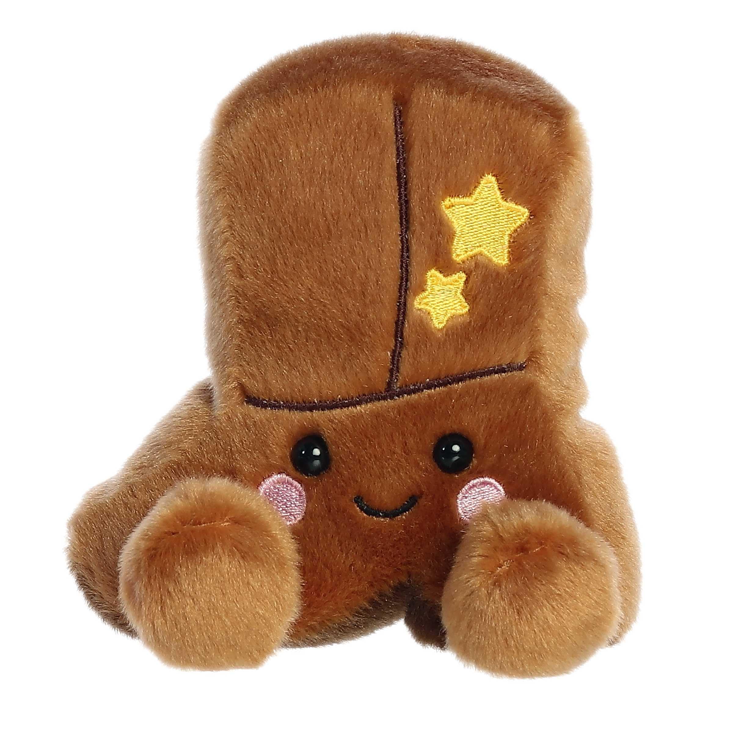 Aurora(r) Adorable Palm Pals(tm) Evan Cowboy Boot(tm) Stuffed Animal - Pocket-Sized Play - Collectable Fun - Brown 5 Inches