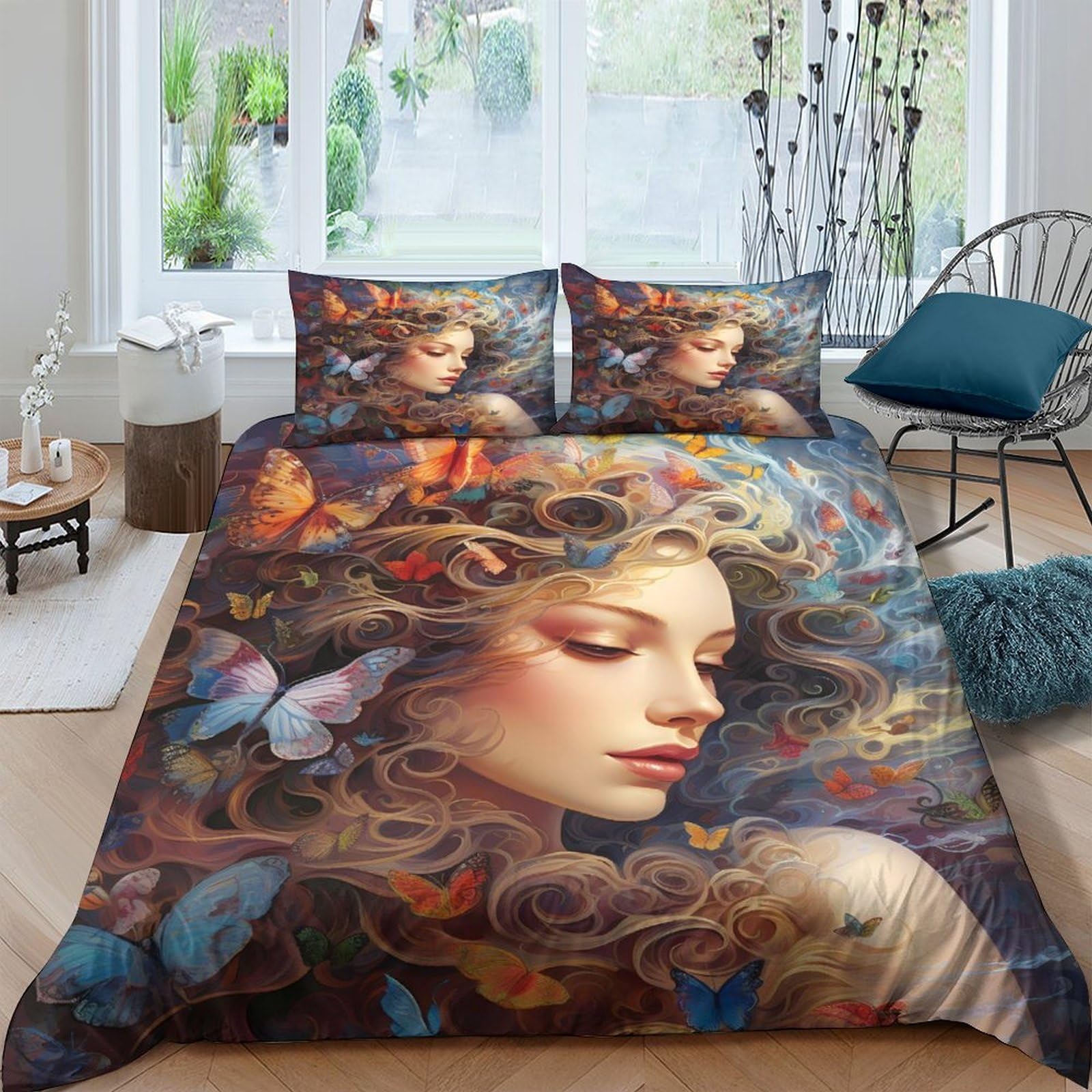 Housse de couette 220x240 avec fermeture éclair pour enfiler votre couette sans effort