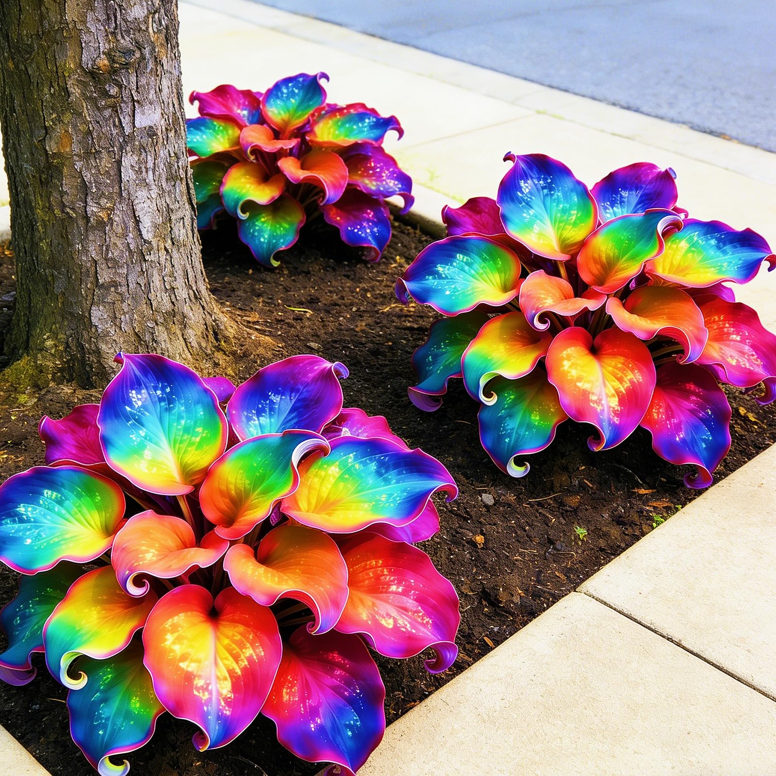 Hosta Bulbs for Planting - Hardy Perennial (Excellent Display) Natural Organic, Perfect for Outdoor Gardens-4bulbs-A