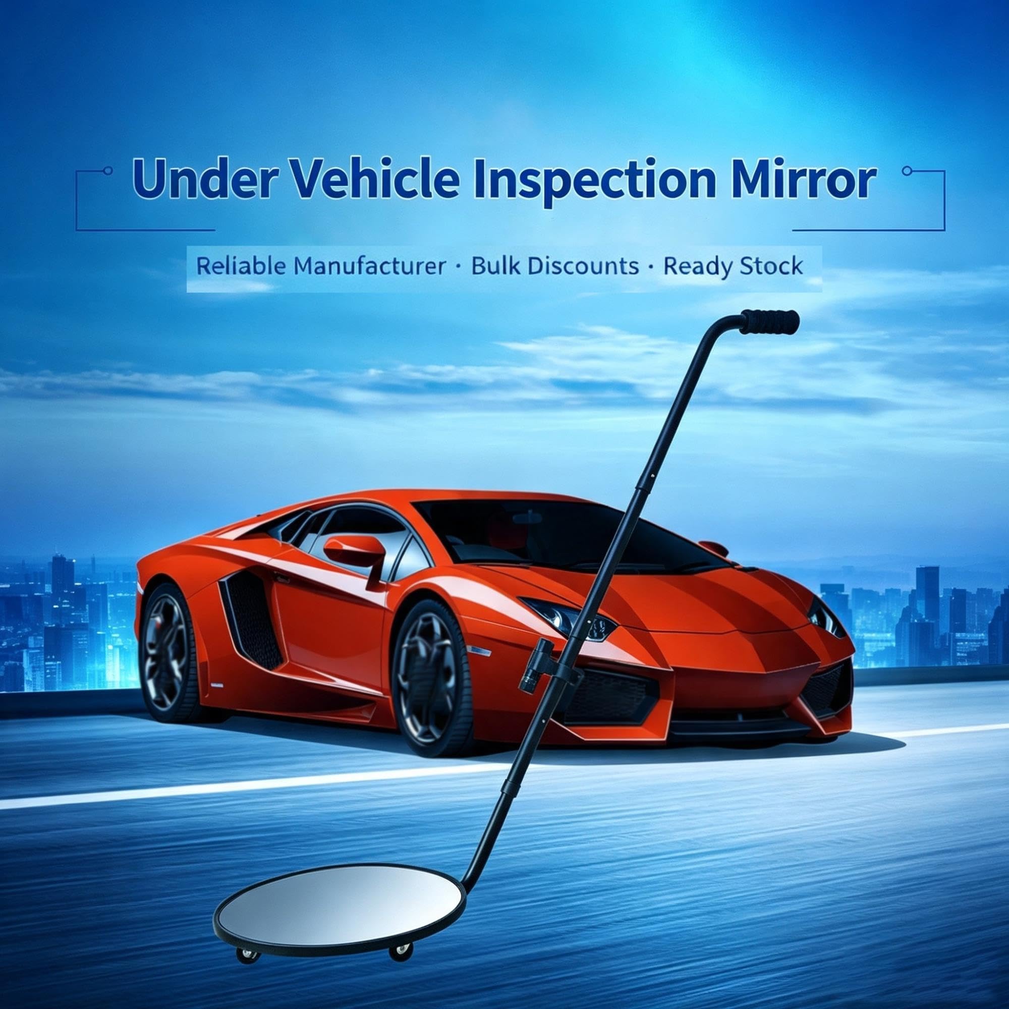 Miroir D'inspection Télescopique sous Véhicule, avec Miroir De 30 Cm