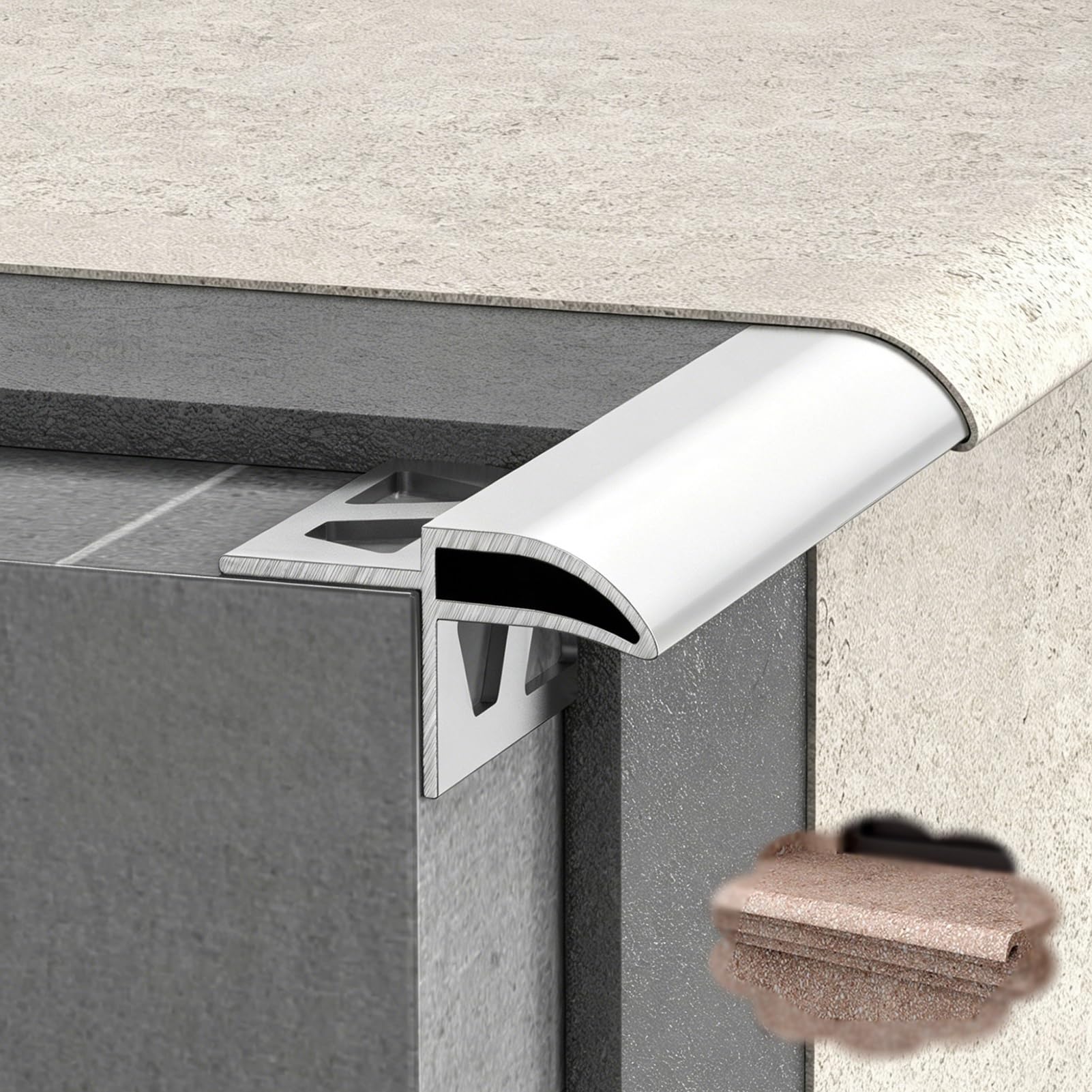Tira de Umbral Protector Antigoteo para Techos, Extralargo y Pintable; Deflector de Reflujo de Agua de Lluvia Recortable para Ventanas; Deflector de Lluvia(W30mm(1 1/8"),L280cm(110 1/4"))