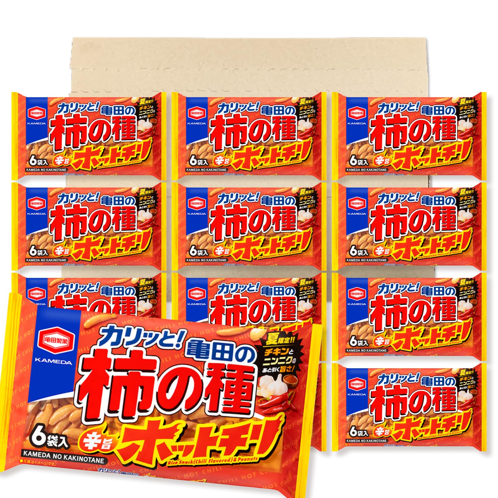 亀田の柿の種 辛旨ガーリック Amazon.co.jp: 亀田製菓 亀田の柿の種 辛旨ホットチリ 164g ×12袋