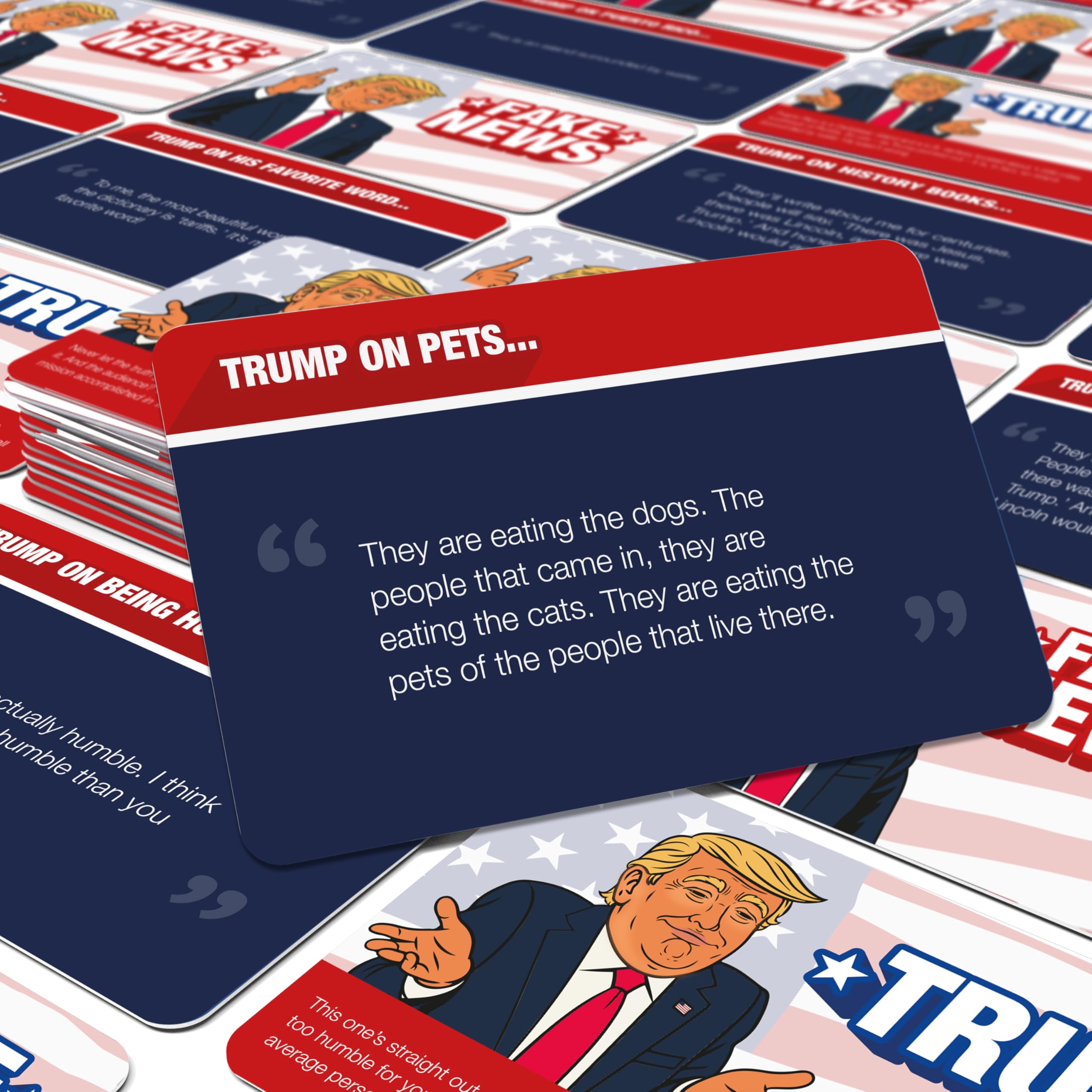 Trump News Game 2, The Fake News Party Game for Adults, 56 Real or Fake Trump Quotes - Image 3