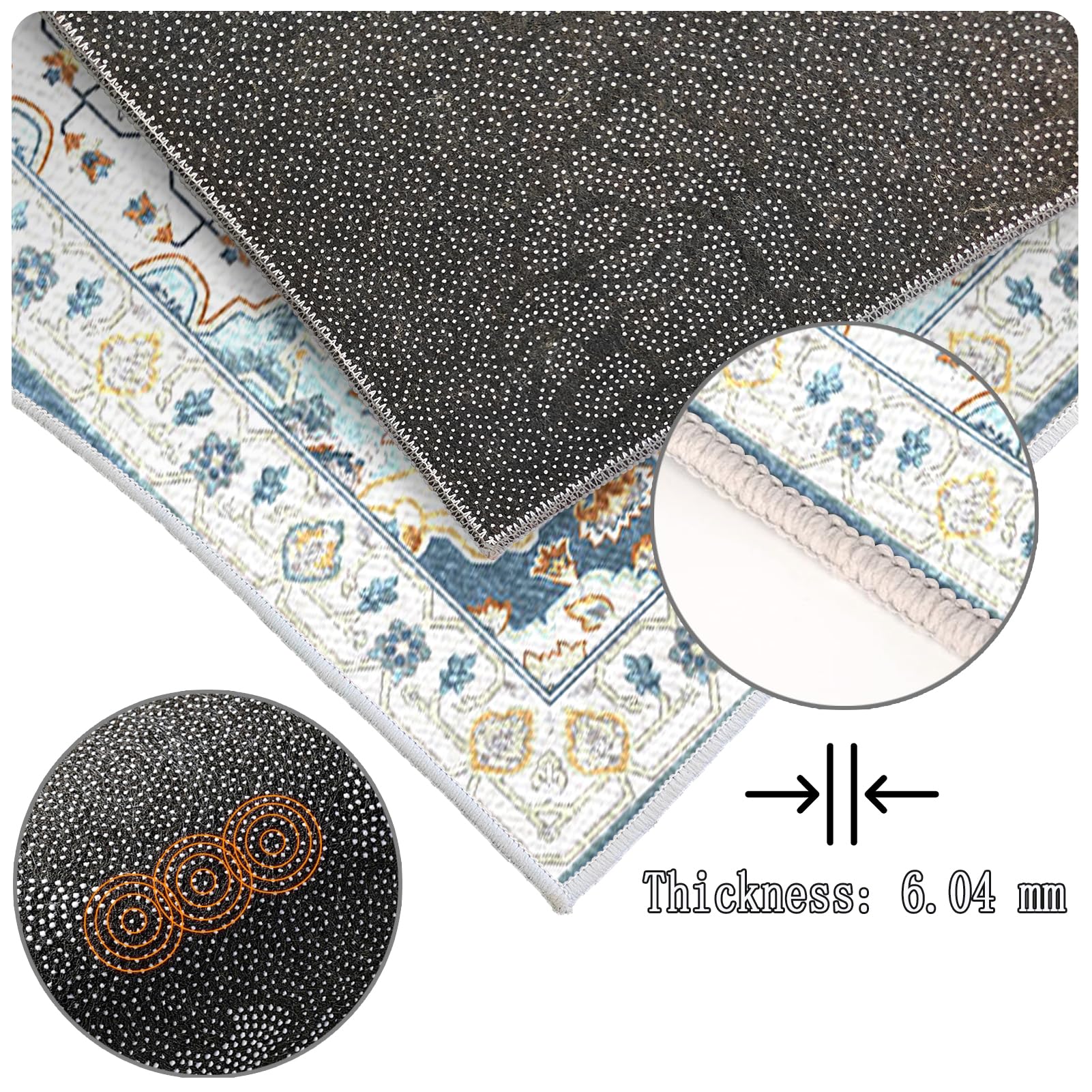 Chodnik do korytarza 80 x 400 cm antypoślizgowy dywan korytarz długi korytarz chodnik zmywalny długi korytarz do kuchni, przedpokoju, pralni