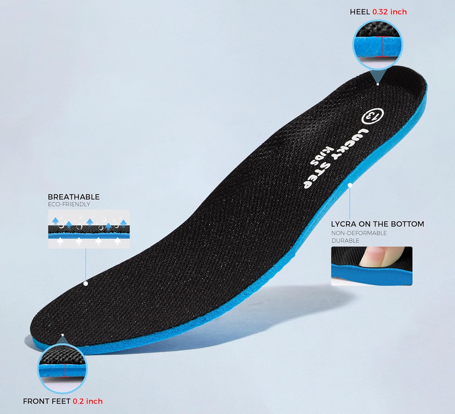 LUCKY STEP Kids Tennis Running Shoes for Children Athletic Sports Gym Lightweight Casual Walking Wide Shoes Toddler School Sneakers - Image 9