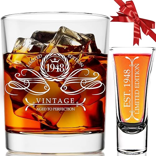 Regalos de cumpleaños 21 para él Whisky 2002 & Shot Glass Ideas divertidas de regalo de cumpleaños para hombres de 21 años, novio, marido, hijo,