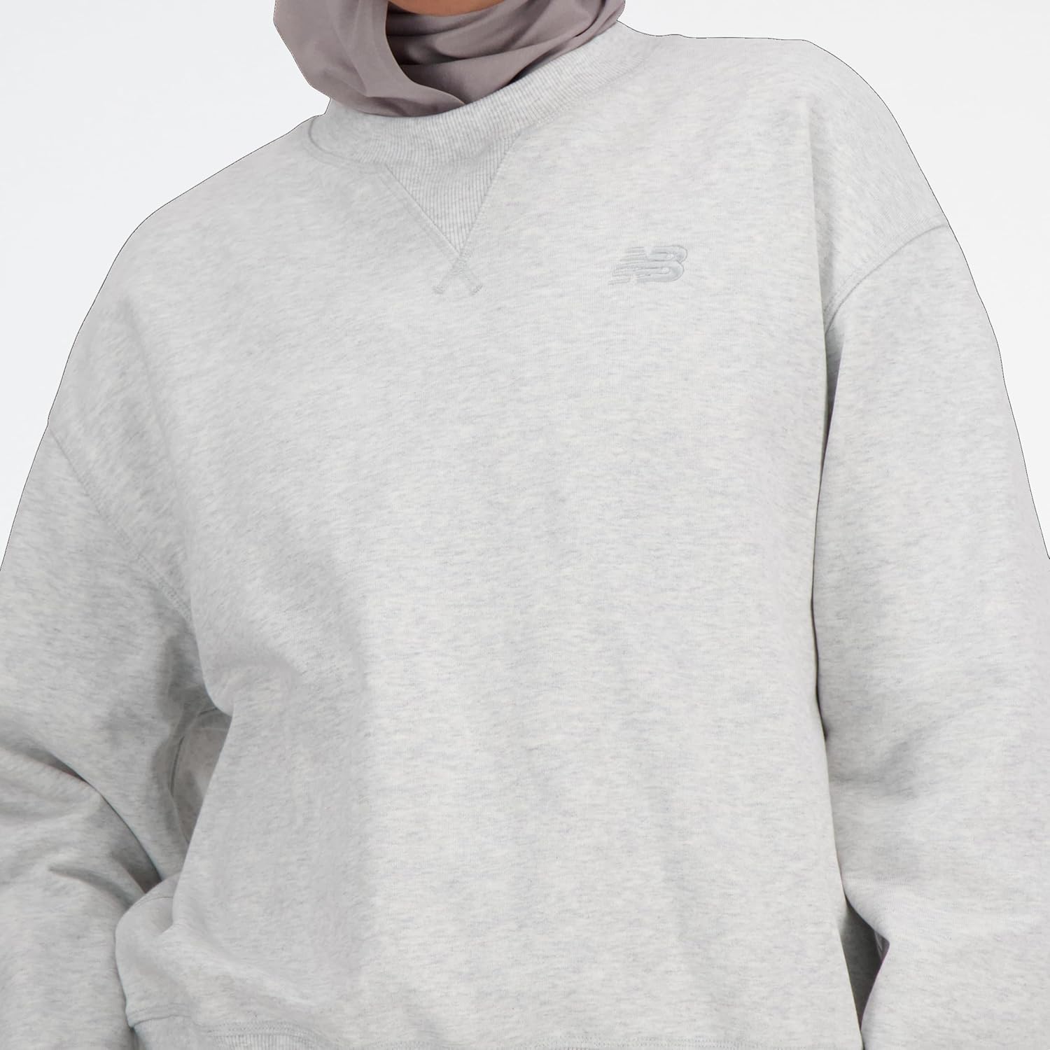 New Balance Womens Athletics French Terry Crew - Image 4