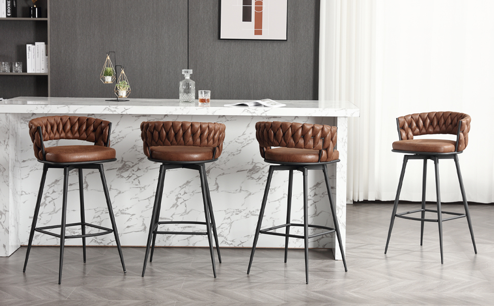 BFZ 26inch Bar Stools Set of 2, Counter Height Bar Stools, 180