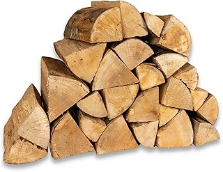 Beech Kiln Dried Fire Logs 20kg, For Wood Burners, Stoves & Fireplaces, Hot Burning Logs, Logs To Keep You Extra Warm, Sustainably Sourced Logs, Hand-Packed
