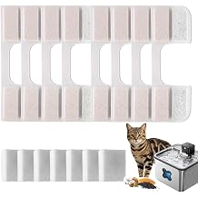 Replacement Filters Compatible with FN-W17 Cat Water Fountain, 108oz/3.2L, Activated Carbon, White, 12 Count