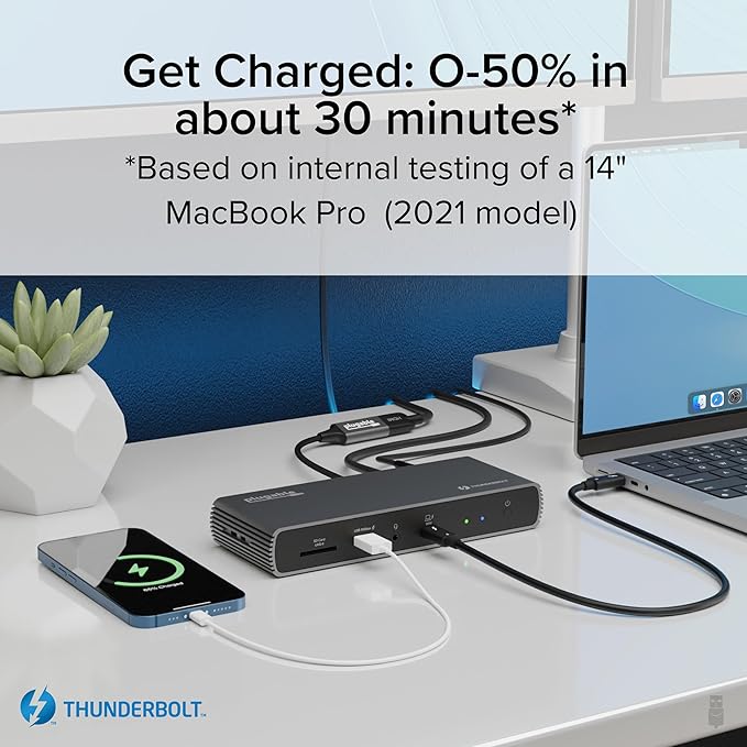 Plugable Thunderbolt 4 Dock con Hub 5 en 1 - Bundle miniatura 3
