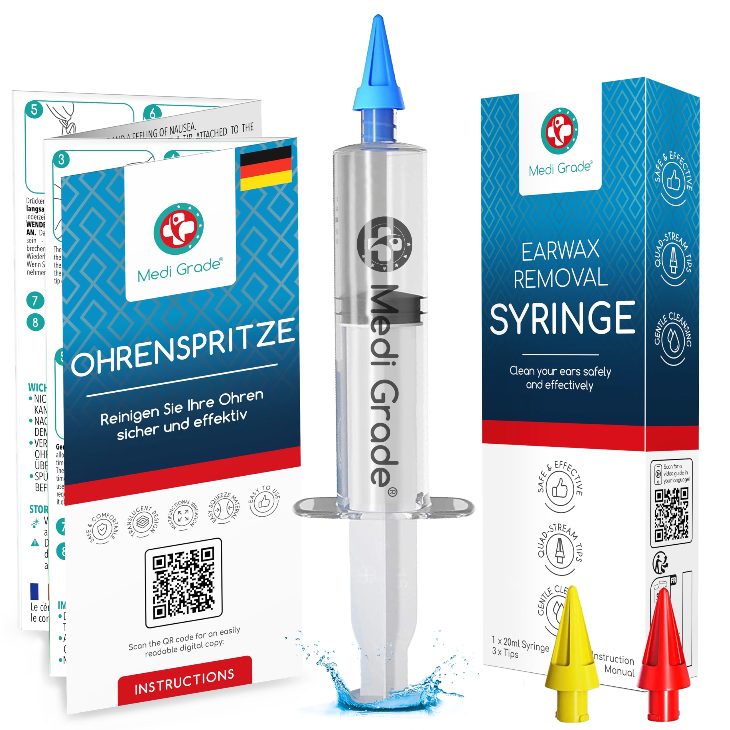 Buy Medi Grade Ear Wax Removal Syringe - Natural Ear Cleaner for Safely ...