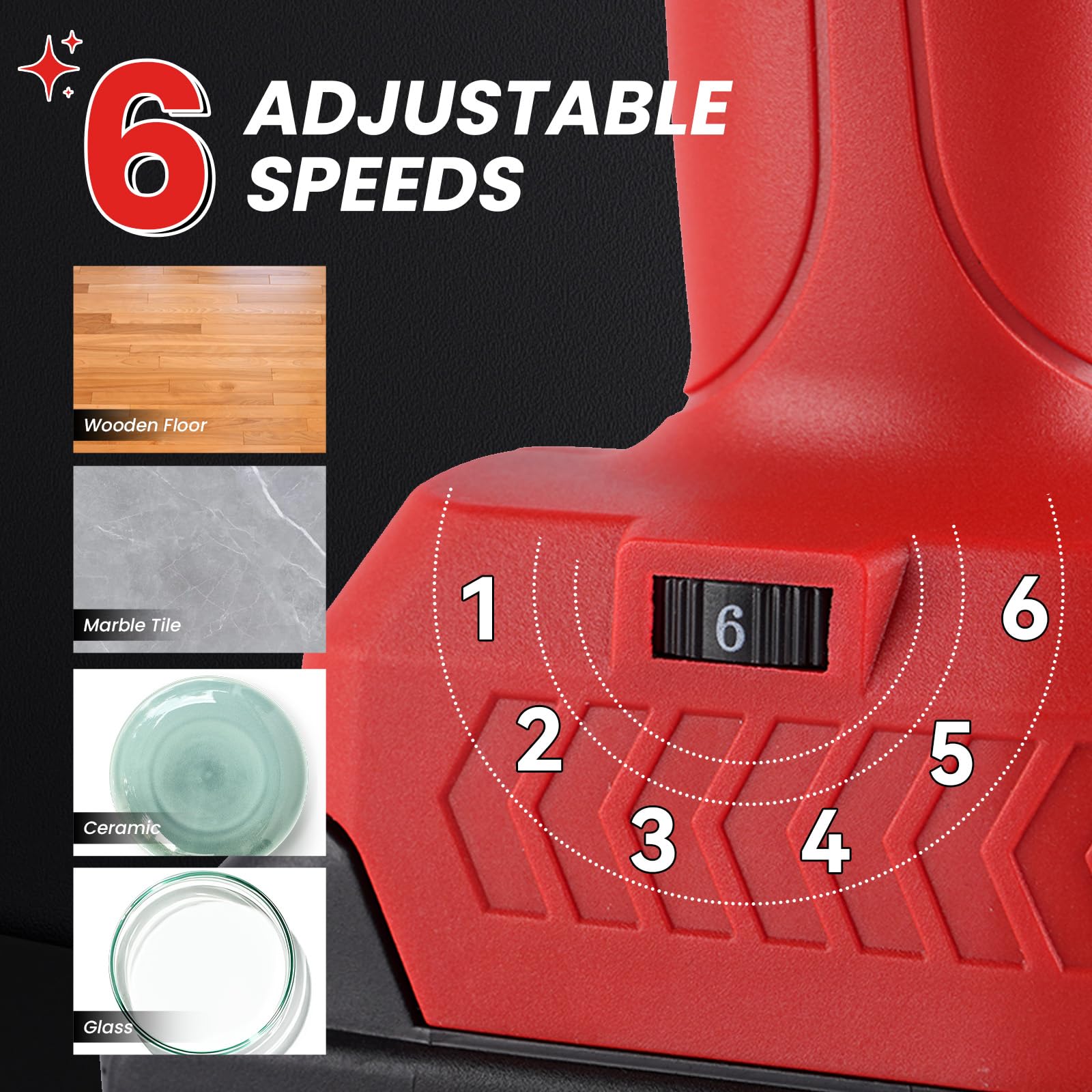ONEVAN Pistola Silicona Bateria, 300ml Cartuchos Blandos/600ml Rígidos | 5000N Empuje, Antigoteo, 6 Velocidades Ajustables, Larga Autonomía con Dos Baterías, 14 Boquillas, Relleno de grietas juntas