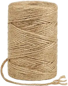 Tenn Well 328ft 3mm Jute Garden Twine Heavy Duty for Plants Gardening