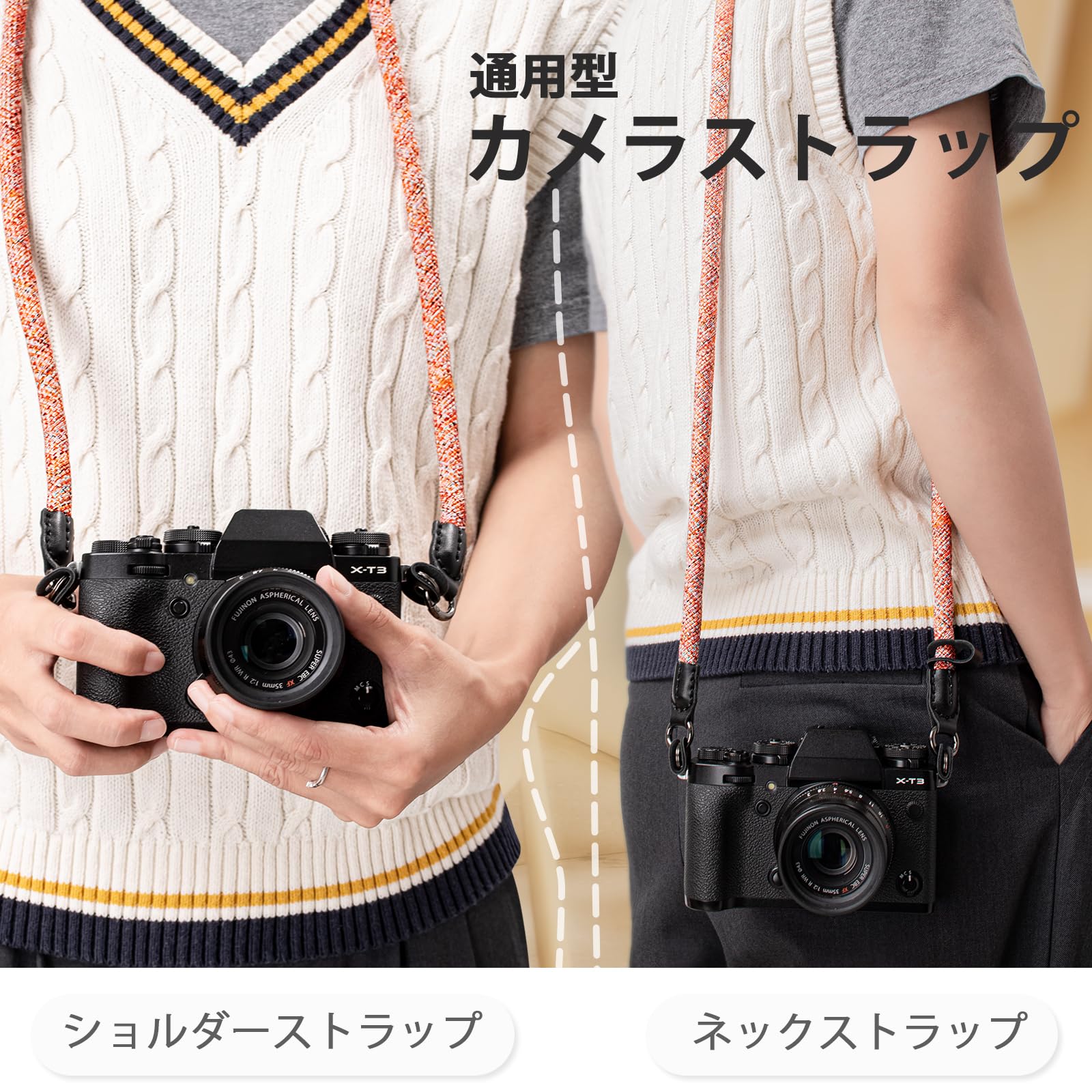 Amazon | [VOVMOEYA] カメラ用ストラップ、ショルダーストラップ