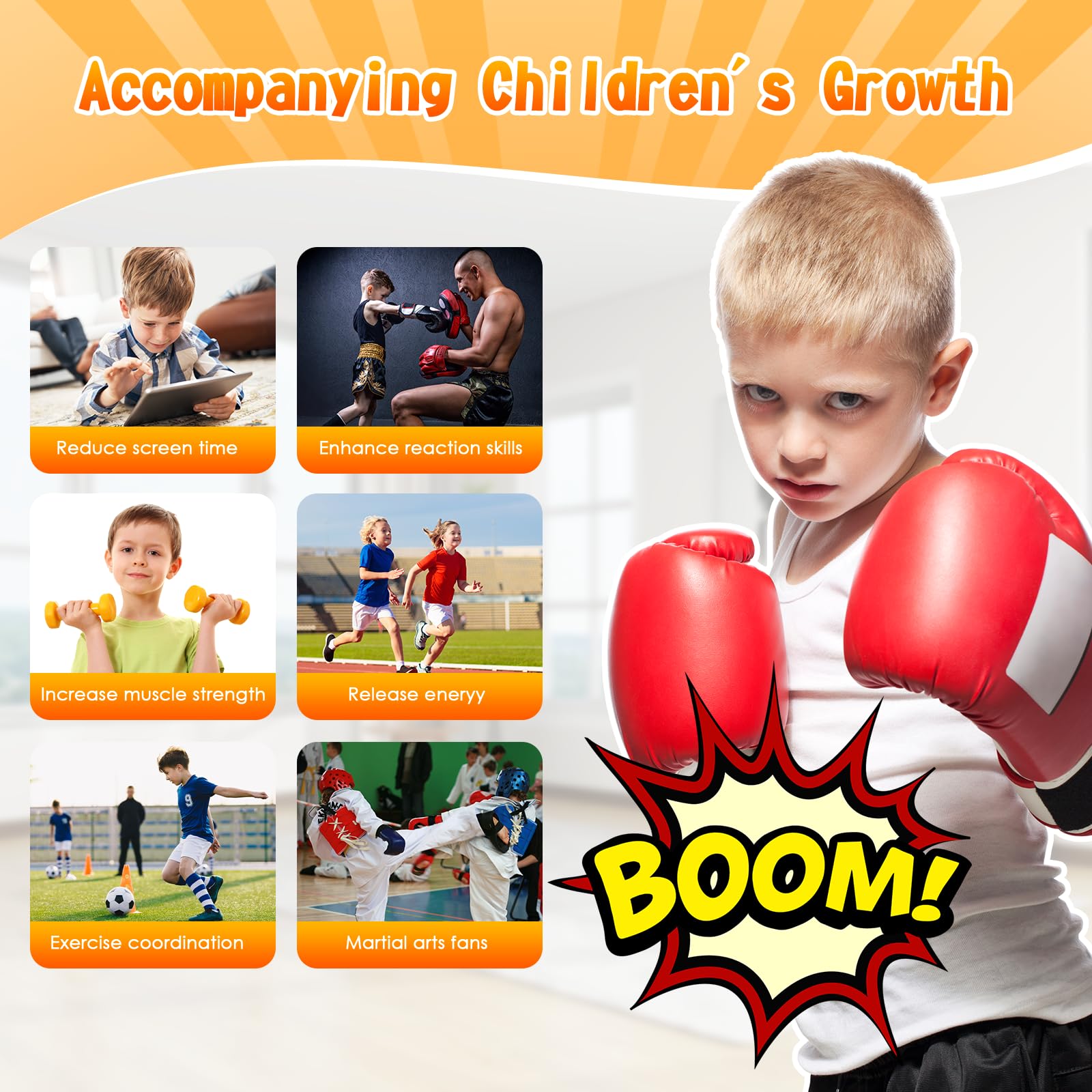 Ninonly Sacco da Boxe per Bambini 160cm