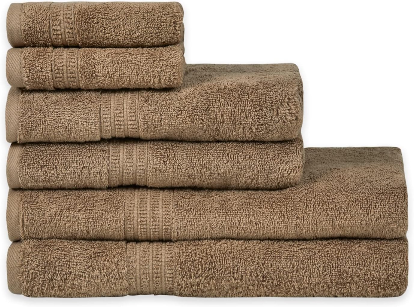 Homelover 100 Organic Cotton Towel Set, 2 Bath Towels, 2