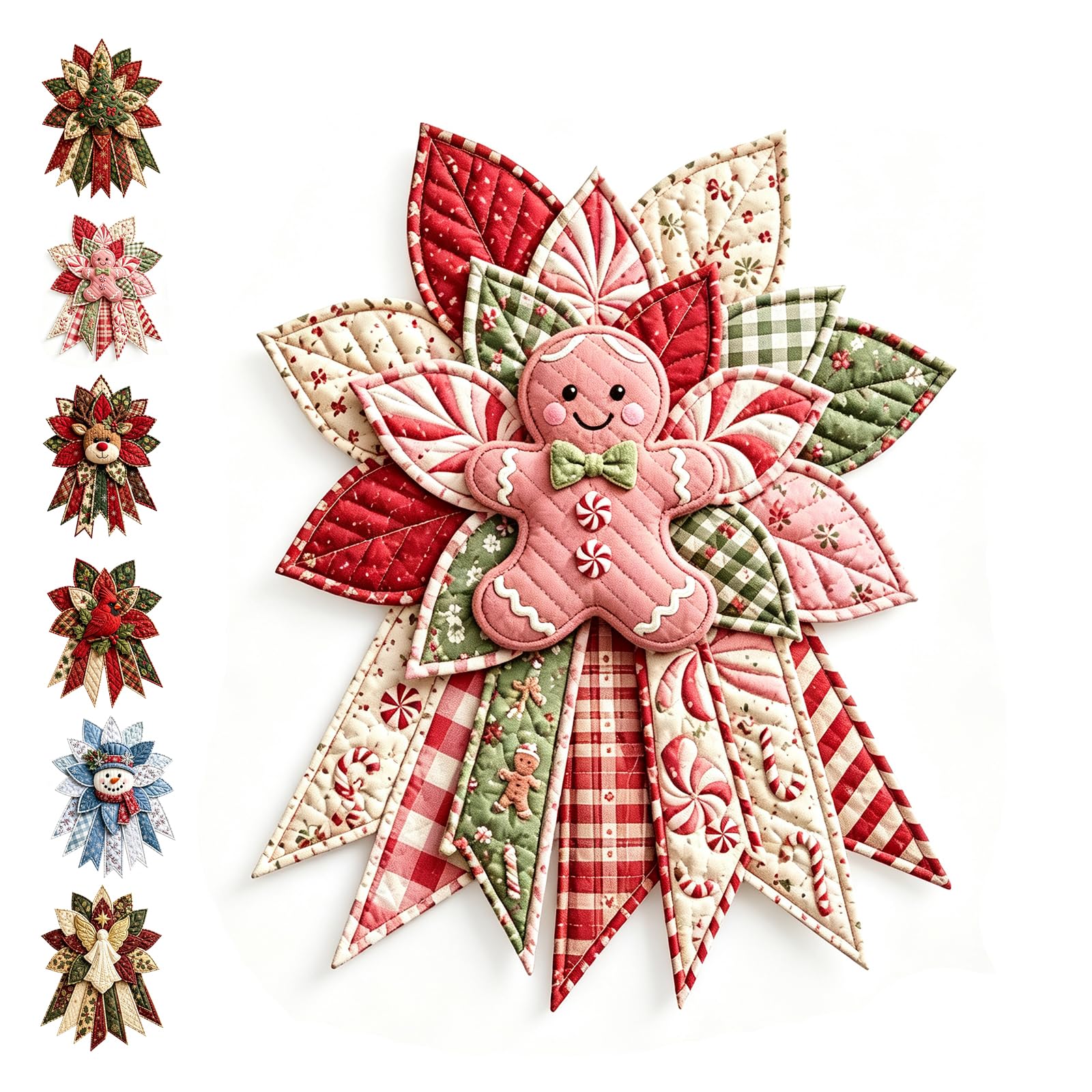 Kit DIY Colgante De Puerta Acolchado Navideño Festivo (E#)