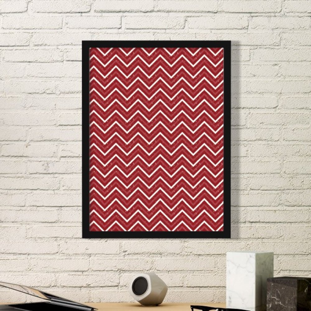 Cadre de Noël rouge et blanc DIYthinker petit format noir pour déco murale