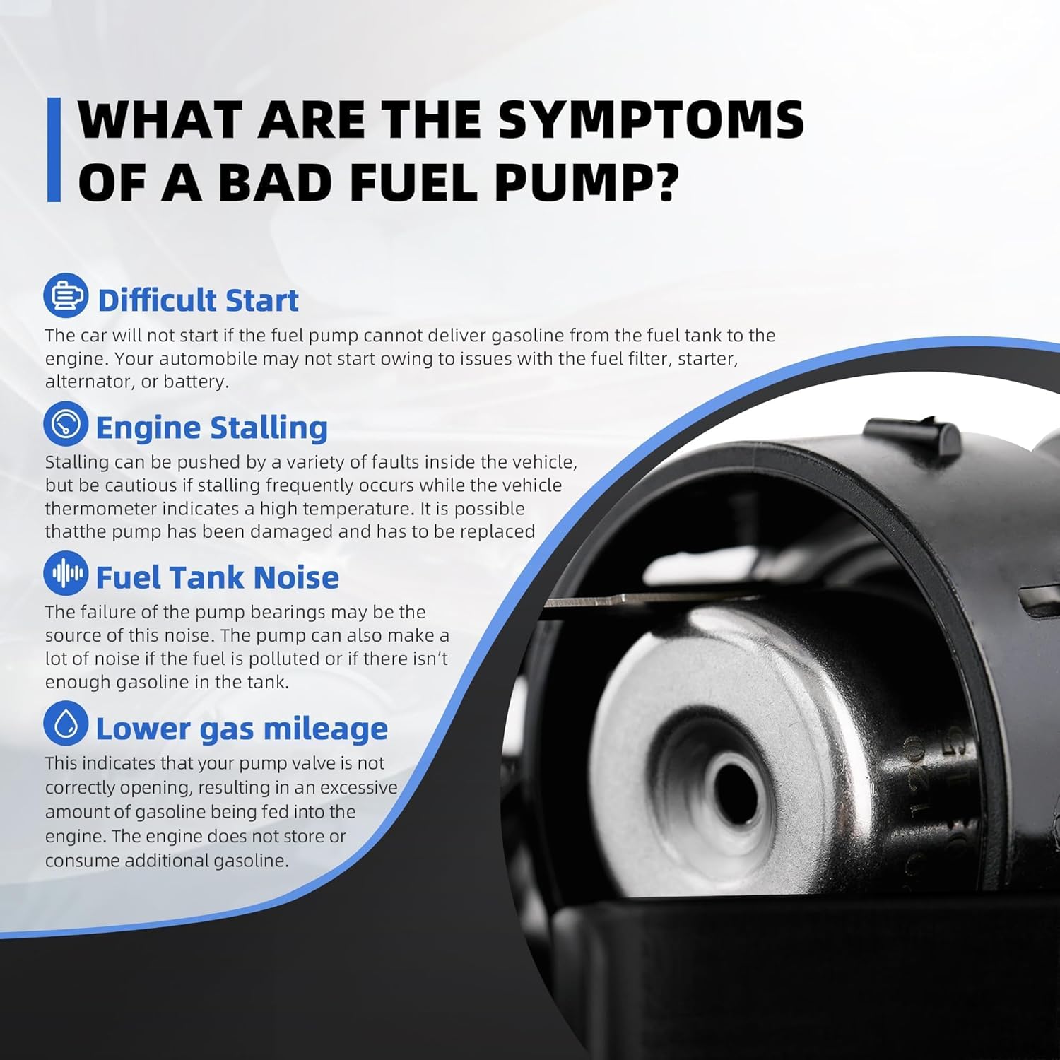 Fuel Pump for Can-Am Outlander 500 650 800R 850 1000 1000R 2013-2024/ Renegade 500 650 800R 850 1000 1000R 2013-2024 EFI STD DPS XT XTP XXC 6X6 4 pins 709000758 709000287 - Image 8