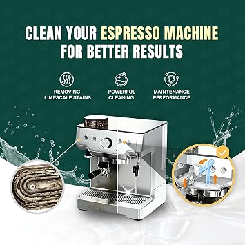 Espresso Machine Cleaning Tablets Coffee Maker Oil Remover 120Tab Universal