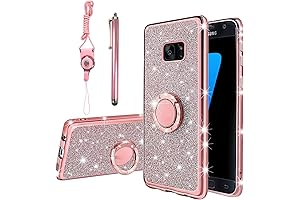 Designer Case Compatible with Samsung Galaxy S7 Case: Luxury Crystal Bling Glitter...