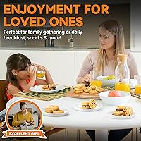 Vista 6 de Baker's Friend, Bite-size Mini Waffle Maker for Kids & Adults, Small Waffle Maker Mini Belgian Waffle Machine, 11 X 2.2” Tiny Nonstick Waffles Iron