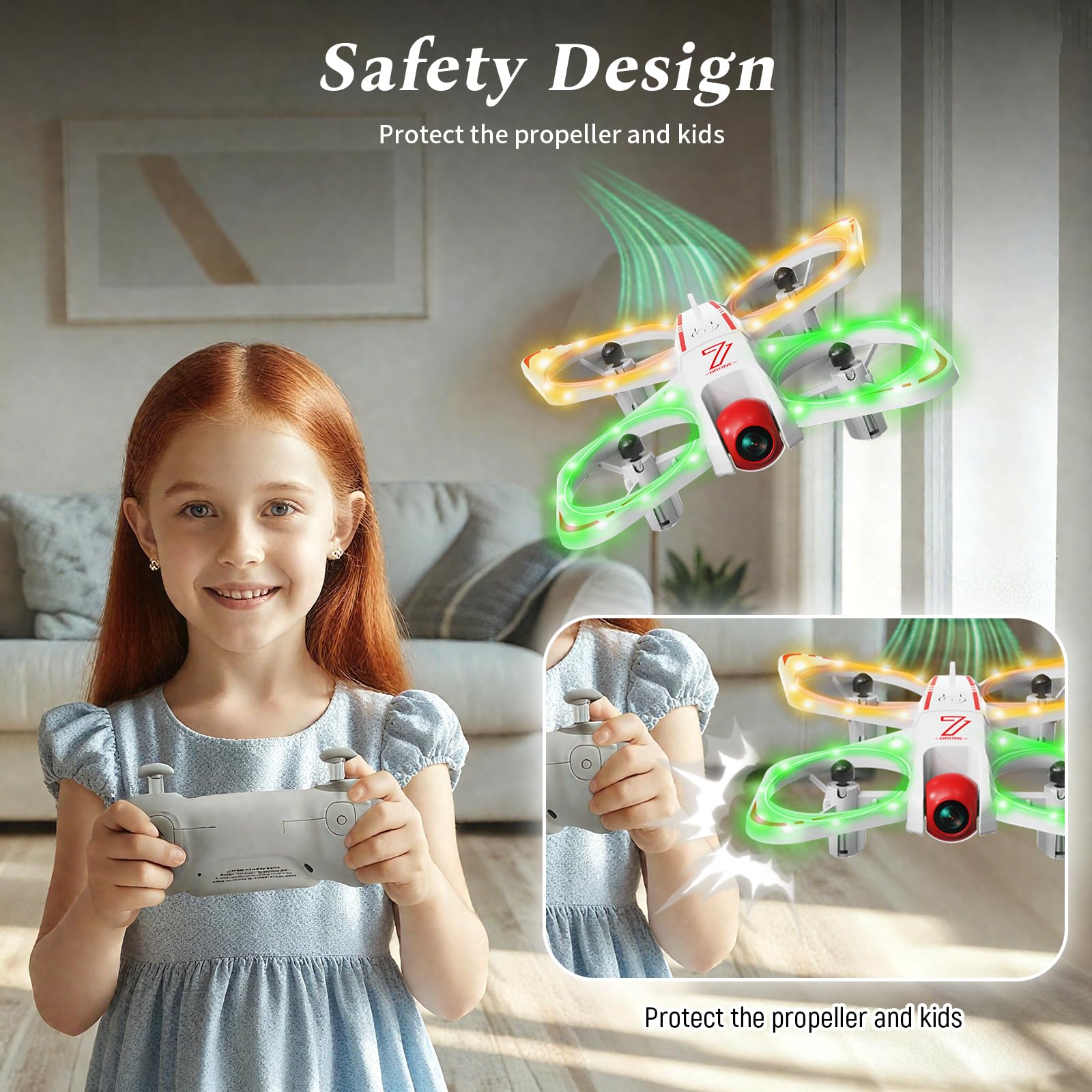 A Alpha Mini Drone avec Camera Enfant, 720P Drone radiocommandés Avion Télécommandé Enfant Cadeau Jouet 7 8 9 10 Ans Garcon idéal pour l'intérieur et l'extérieur, idéal pour garçons et Filles
