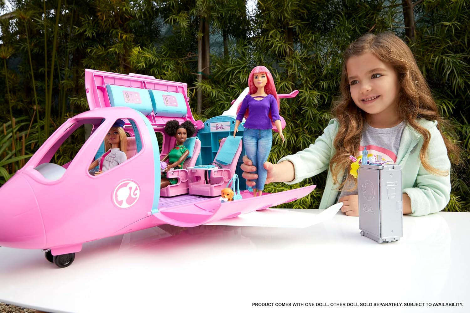 Barbie Dreamplane Transforming Playset with Doll and 15+ Travel-Themed Pieces