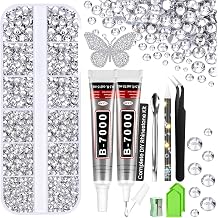 INSOIA Silver Bedazzling Kit, Rhinestone Craft Set with Flatback Gems