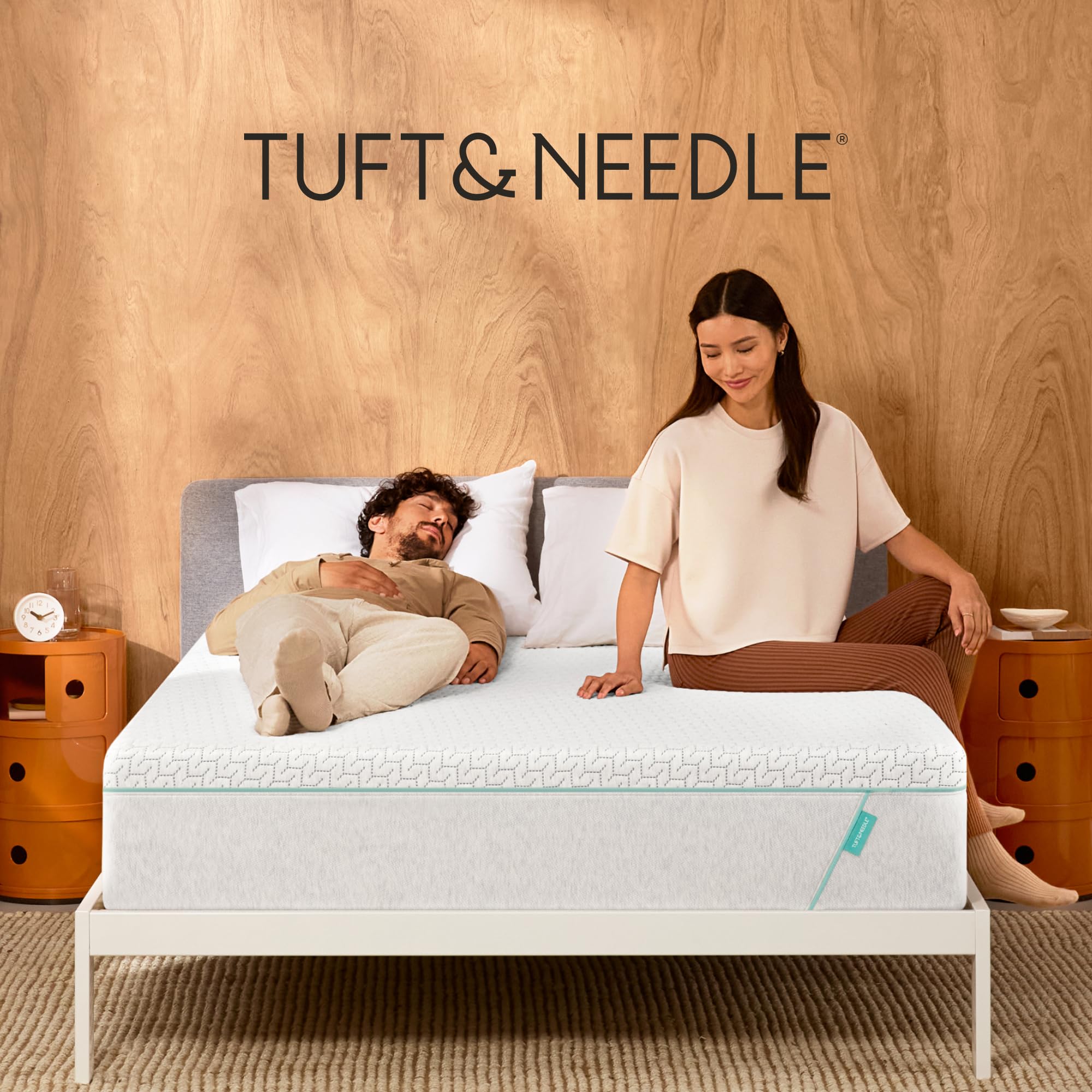 Tuft & Needle Original Hybrid Medium King Mattress, Adaptive Foam, Individually-Wrapped Coils, Cooling Pressure Relief, 100 Night Trial, Fiberglass-Free, CertiPUR-US