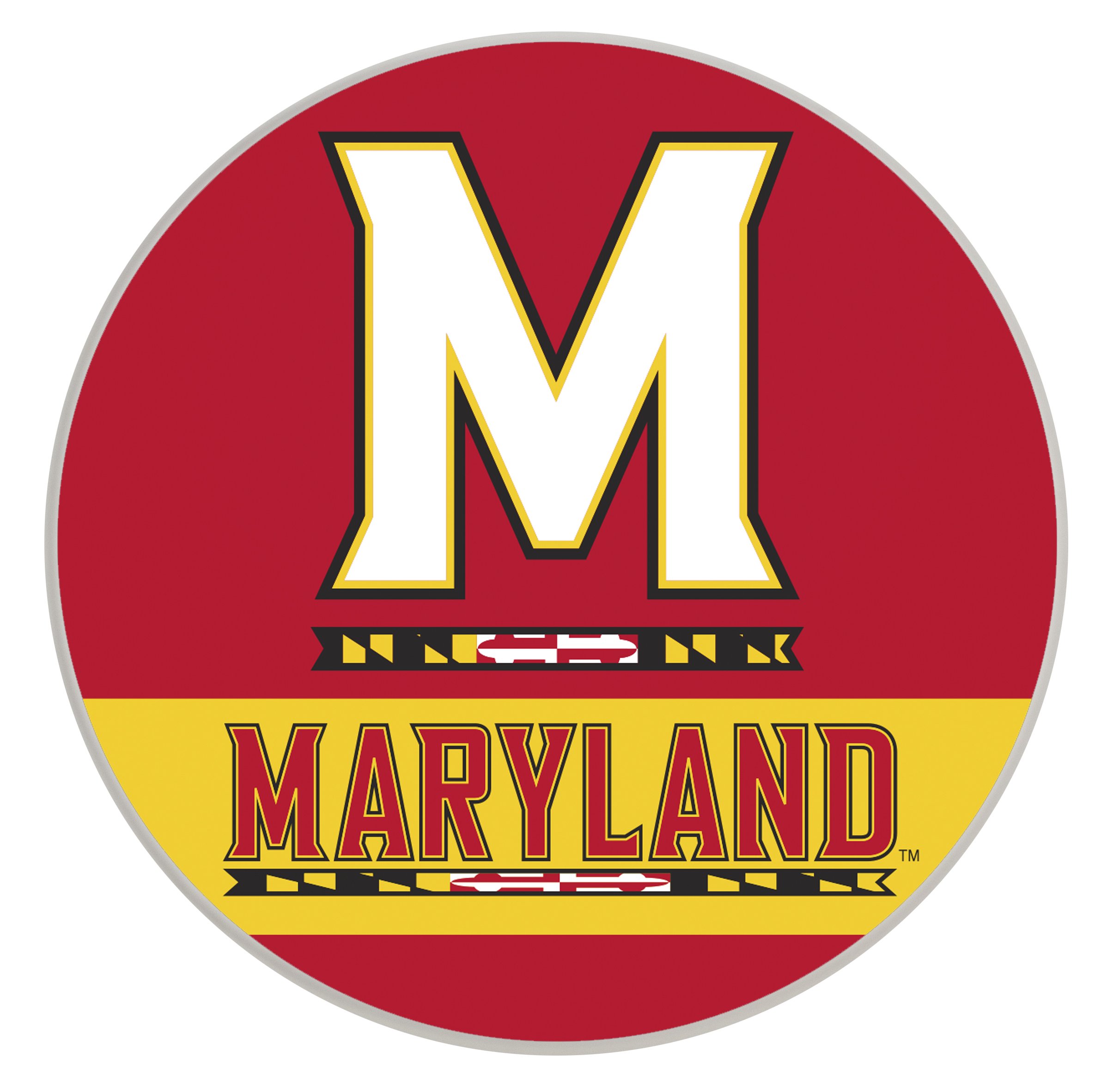 Maryland Terrapins Paper Coaster 4 Pack Officially Licensed Collegiate Product