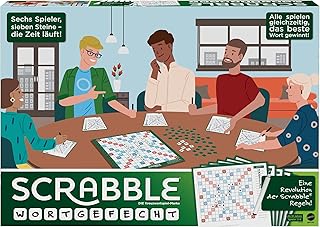 Mattel Games GTJ27 Scrabble Wortgefecht KreuzworträtselBrettspiel für Spieler und Spielerinnen ab 10 Jahren, Single, Dupli...